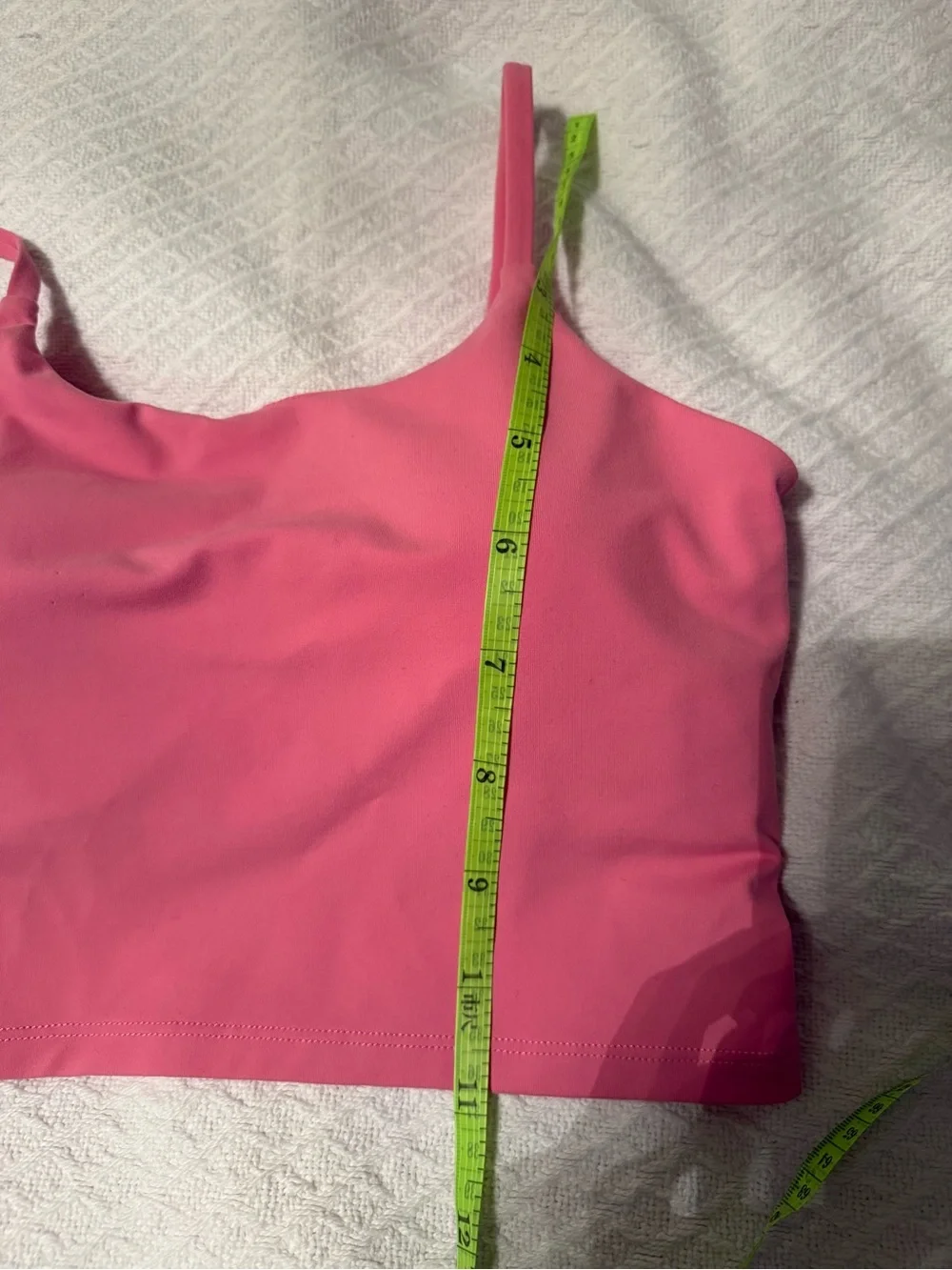 Bright Pink Cropped Cami Sports Bra